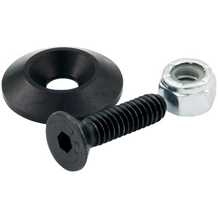 ALLSTAR Countersunk Bolts No. 10 with 1 in. Washer; Black, 10PK ALL18631